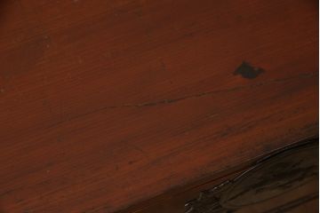 和製アンティーク　上手物!!　前面欅(ケヤキ)材　立派な唐獅子金具が存在感を放つ仙台箪笥ローボード(ローチェスト、引き出し、テレビ台、テレビボード、時代箪笥)(R-066328)