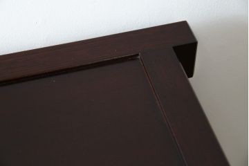 中古　ニレ材　上質な和の空間を演出する水屋箪笥サイドボード(茶箪笥、収納棚、戸棚、食器棚、サイドキャビネット)(R-066395)