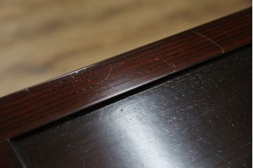 中古　ニレ材　上質な和の空間を演出する水屋箪笥サイドボード(茶箪笥、収納棚、戸棚、食器棚、サイドキャビネット)(R-066395)