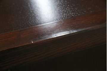 中古　ニレ材　上質な和の空間を演出する水屋箪笥サイドボード(茶箪笥、収納棚、戸棚、食器棚、サイドキャビネット)(R-066395)