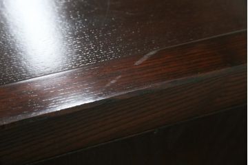 中古　ニレ材　上質な和の空間を演出する水屋箪笥サイドボード(茶箪笥、収納棚、戸棚、食器棚、サイドキャビネット)(R-066395)