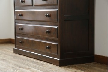 和製ヴィンテージ　北海道民芸家具　上品な佇まいが魅力的なチェスト　(R-066396)