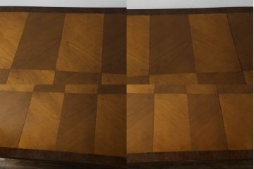 中古　DREXEL HERITAGE(ドレクセルヘリテイジ)　FRANCESCA(フランチェスカ)シリーズ　優美な佇まいのダイニングテーブル(エクステンションテーブル、食卓、4人掛け、6人掛け、8人掛け、オーバル型)(R-066399)