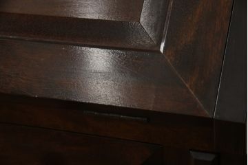 和製ビンテージ　松本民芸家具　上品な雰囲気漂うライティングビューロー(ワークデスク、簿記机、収納棚、戸棚、引き出し、在宅用、在宅ワーク用、ヴィンテージ)(R-066403)