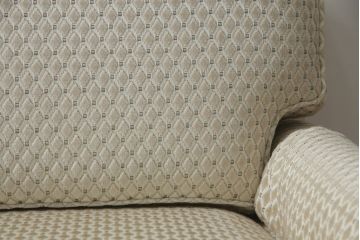 中古　超美品!!　DREXEL HERITAGE(ドレクセルヘリテイジ)　Upholstery(アップホルスタリー)　張り替え済み　クラシカルな佇まいの1人掛けソファ(アームチェア、一人掛け、1P、ラウンジチェア)(R-066406)