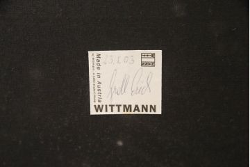 中古　オーストリア製　ヴィットマン(WITTMANN)　本革(レザー)　高級感漂う佇まいが魅力の1人掛けソファ(一人掛け、1P、アームソファ、ラウンジソファ)(R-066414)
