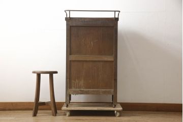 和製アンティーク　レトロな佇まいが魅力のデンタルキャビネット(ケビント、デンタルケース、収納棚、戸棚、キャビネット、店舗什器、引き出し)(R-066419)