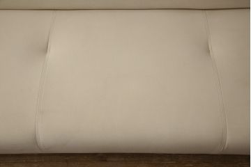 中古　美品　カリモク家具(karimoku)　CS62モデル　3人掛食堂椅子　特注ラムース　ナチュラルな空間を演出する三人掛けアームレスソファ(ダイニングソファ、長椅子、長イス)(定価約17万円)(R-066422)