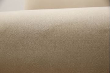 中古　美品　カリモク家具(karimoku)　CS62モデル　3人掛食堂椅子　特注ラムース　ナチュラルな空間を演出する三人掛けアームレスソファ(ダイニングソファ、長椅子、長イス)(定価約17万円)(R-066422)