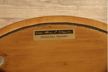 デンマークビンテージ　超希少!!　オリジナル　Johannes Hansen(ヨハネス・ハンセン)　Hans J Wegner(ハンス・J・ウェグナー)デザイン　JH701　洗練された佇まいが美しいダイニングチェア(椅子、イス、北欧、ヴィンテージ)(検索ワード:PP701、Minimal Chair、ミニマルチェア)(R-066427)