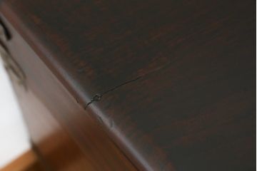 アメリカアンティーク　くすのき(楠)材　レトロな空間を演出する船トランク(舟トランク、ブランケットボックス、トランクテーブル、センターテーブル、ローテーブル、ディスプレイ雑貨)(R-066457)