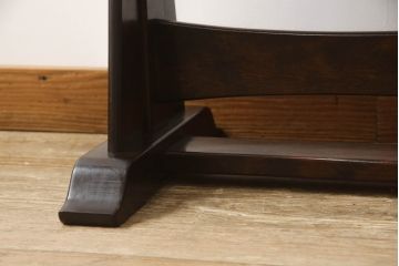 中古　松本民芸家具　シンプルながら品の良い佇まいが魅力のD型姿見(スタンドミラー、鏡)(定価約14万8千円)(R-066459)
