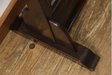中古　松本民芸家具　シンプルながら品の良い佇まいが魅力のD型姿見(スタンドミラー、鏡)(定価約14万8千円)(R-066459)