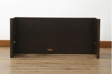 中古　松本民芸家具　脚の透かし彫りがアクセントになる上品な文机(ローテーブル、センターテーブル、リビングテーブル、座机)(R-066466)