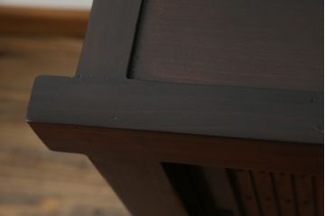 中古　タモ材　黒柿材　和の趣溢れる佇まいが魅力の水屋箪笥サイドボード(テレビ台、テレビボード、収納棚、戸棚、サイドキャビネット、引き出し、食器棚)(R-066470)