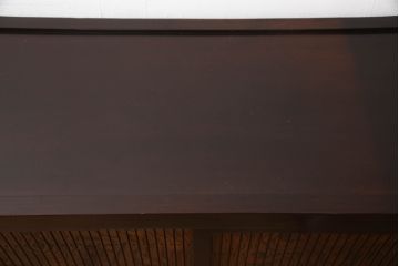 中古　タモ材　黒柿材　和の趣溢れる佇まいが魅力の水屋箪笥サイドボード(テレビ台、テレビボード、収納棚、戸棚、サイドキャビネット、食器棚)(R-066471)
