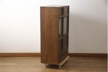 和製アンティーク　どこか懐かしさを感じる収納棚(キャビネット、食器棚、戸棚、サイドボード)(R-066479)