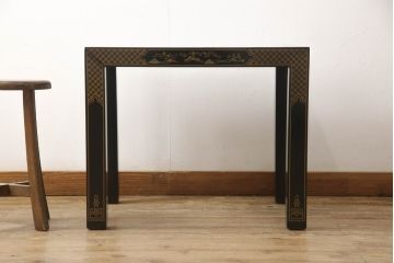 中古　レア品　DREXEL HERITAGE(ドレクセルヘリテイジ)　Et Cetera(エトセトラ)シリーズ　シノワズリ様式　マホガニー材　上品で優雅な佇まいが魅力のローテーブル(センターテーブル、サイドテーブル、飾り台)(R-066480)