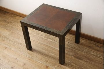 中古　レア品　DREXEL HERITAGE(ドレクセルヘリテイジ)　Et Cetera(エトセトラ)シリーズ　シノワズリ様式　マホガニー材　上品で優雅な佇まいが魅力のローテーブル(センターテーブル、サイドテーブル、飾り台)(R-066480)