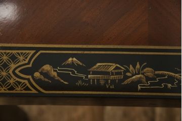 中古　レア品　DREXEL HERITAGE(ドレクセルヘリテイジ)　Et Cetera(エトセトラ)シリーズ　シノワズリ様式　マホガニー材　上品で優雅な佇まいが魅力のローテーブル(センターテーブル、サイドテーブル、飾り台)(R-066480)
