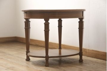 中古　DREXEL HERITAGE(ドレクセルヘリテイジ)　FRANCESCA(フランチェスカ)シリーズ　格納式天板付き!クラシカルなランプテーブル(コーヒーテーブル、サイドテーブル、ナイトテーブル、花台、飾り台)(定価約30万円)(R-066486)