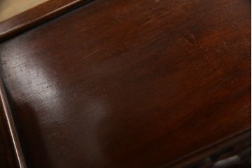 和製ビンテージ　花梨(カリン)材の深みある色合いが魅力の飾り棚(茶棚、違い棚、茶箪笥、収納棚、戸棚、ヴィンテージ)(R-066489)