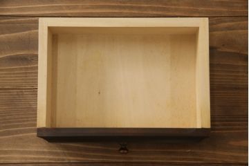 中古　北海道民芸家具　上質な作りが魅力のライティングビューロー(簿記机、在宅用、在宅ワーク用、ワークデスク、引き出し、収納棚、戸棚)(定価約34万円)(R-066494)