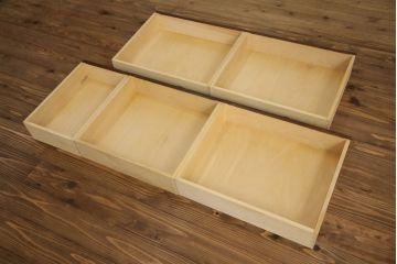 中古　北海道民芸家具　上質な作りが魅力のライティングビューロー(簿記机、在宅用、在宅ワーク用、ワークデスク、引き出し、収納棚、戸棚)(定価約34万円)(R-066494)