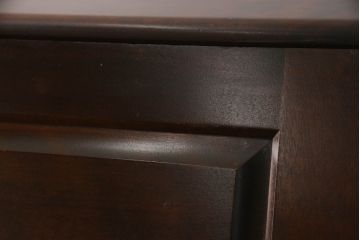 中古　北海道民芸家具　上質な作りが魅力のライティングビューロー(簿記机、在宅用、在宅ワーク用、ワークデスク、引き出し、収納棚、戸棚)(定価約34万円)(R-066494)