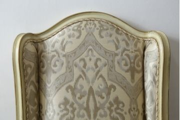 中古　美品　レアモデル!!　DREXEL HERITAGE(ドレクセルヘリテイジ)　Upholstery(アップホルスタリー)　気品あふれる佇まいの猫脚ラウンジチェア(一人掛けソファ、1人掛けソファ、アームチェア)(R-066511)