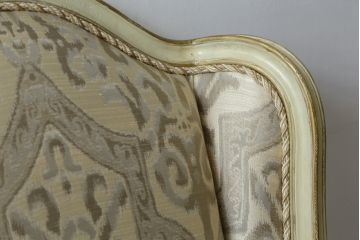 中古　美品　レアモデル!!　DREXEL HERITAGE(ドレクセルヘリテイジ)　Upholstery(アップホルスタリー)　気品あふれる佇まいの猫脚ラウンジチェア(一人掛けソファ、1人掛けソファ、アームチェア)(R-066511)