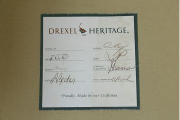 中古　美品　レアモデル!!　DREXEL HERITAGE(ドレクセルヘリテイジ)　Upholstery(アップホルスタリー)　気品あふれる佇まいの猫脚ラウンジチェア(一人掛けソファ、1人掛けソファ、アームチェア)(R-066511)