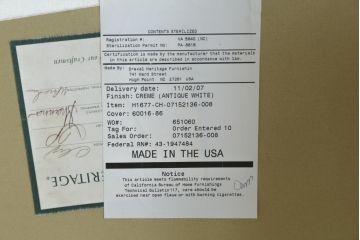 中古　美品　レアモデル!!　DREXEL HERITAGE(ドレクセルヘリテイジ)　Upholstery(アップホルスタリー)　気品あふれる佇まいの猫脚ラウンジチェア(一人掛けソファ、1人掛けソファ、アームチェア)(R-066511)