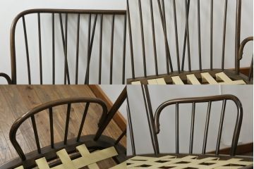 イギリスビンテージ　希少モデル!!　ERCOL(アーコール)　ジュビリー(Jubilee)シリーズ　洗練された佇まいが上品な印象の3人掛けソファ(三人掛けソファ、3P、トリプルソファ、アームソファ、ヴィンテージ、英国、北欧)(R-066512)