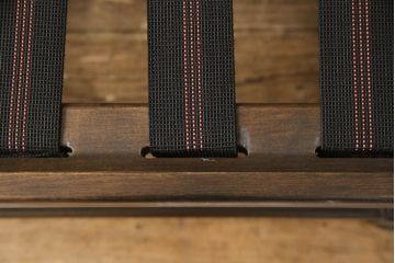 イギリスビンテージ　ERCOL(アーコール)　Old Colonial(オールドコロニアル)シリーズ　クラシカルなファブリックが格調高い雰囲気を醸し出す3人掛けソファ(三人掛けソファ、3P、トリプルソファ、アームソファ、英国、北欧、ヴィンテージ)(R-066513)