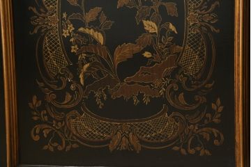 中古　希少!!　DREXEL HERITAGE(ドレクセルヘリテイジ)　シノワズリ様式　優美で華やかな装飾が見事なサイドボード(収納棚、戸棚、サイドキャビネット、コンソールキャビネット、カウンター、中国美術)(R-066514)