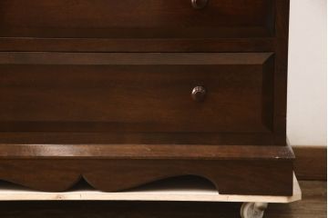 中古　松本民芸家具　シンプルな中に上品さがある#46型ベビータンス(チェスト、引き出し、洋服タンス、収納タンス)(定価約38万5千円)(R-066515)