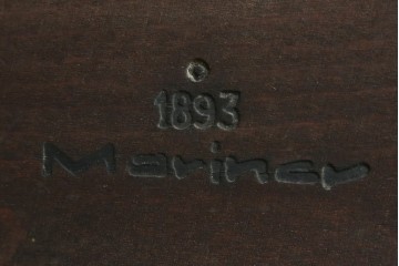 中古　美品　スペイン家具　マリネール(Mariner)　細部まで施された豪華な装飾がエレガントなウォールミラー　(R-066523)