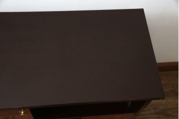 中古　展示未使用品　超美品!!　上原大佳　蒔絵師　漆塗り　蝶々の図柄が優雅な印象の茶棚(サイドボード、飾り棚、収納棚、戸棚、違い棚、手許箪笥)(定価約93万円)(R-066529)