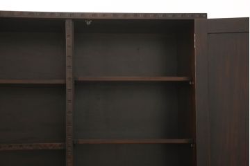 中古　美品!!　軽井沢彫り　和モダンスタイルの空間づくりにぴったりなサイドボード(収納棚、戸棚、飾り棚、サイドキャビネット)(R-066534)