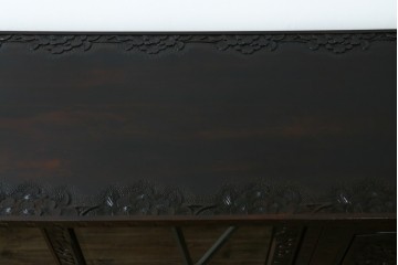 中古　美品!!　軽井沢彫り　和モダンスタイルの空間づくりにぴったりなサイドボード　(R-066534)