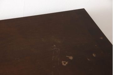 和製ビンテージ　絶版品!!　北海道民芸家具　見せる収納におすすめ!!シックな色合いのサイドボード(茶棚、飾り棚、サイドキャビネット、収納棚、戸棚、ヴィンテージ)(R-066535)