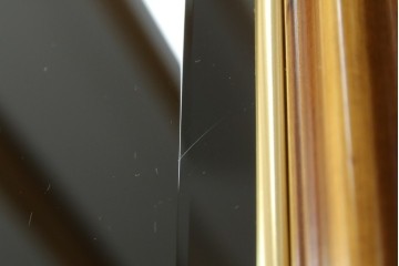 中古　美品!!　激レア!!　幅3.2mの特大サイズ!!　イタリア家具　優美な佇まいと大容量の収納力を兼ね備えたアンティーク調高級キャビネット(キュリオケース、本箱、ブックケース、飾り棚、食器棚、カップボード、収納棚、戸棚)(R-066561)