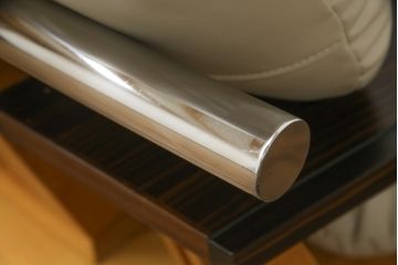 中古　美品　モリシゲ(MORISHIGE/森繁)　水葉(ミズハ)　合皮　和モダンテイストのお部屋づくりにおすすめな3人掛けソファ(アームソファ、三人掛け、3P、トリプルソファ、ローソファ)(定価約100万円)(R-066562)
