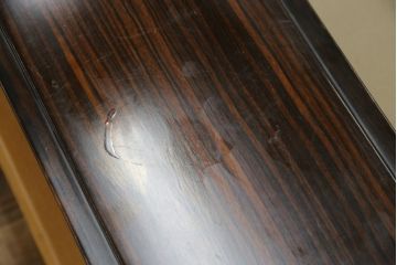 中古　美品　モリシゲ(MORISHIGE/森繁)　水葉(ミズハ)　合皮　和モダンテイストのお部屋づくりにおすすめな3人掛けソファ(アームソファ、三人掛け、3P、トリプルソファ、ローソファ)(定価約100万円)(R-066562)
