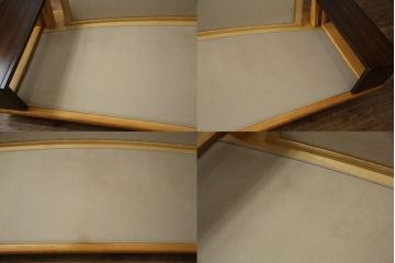 中古　美品　モリシゲ(MORISHIGE/森繁)　水葉(ミズハ)　合皮　和モダンテイストのお部屋づくりにおすすめな3人掛けソファ(アームソファ、三人掛け、3P、トリプルソファ、ローソファ)(定価約100万円)(R-066562)