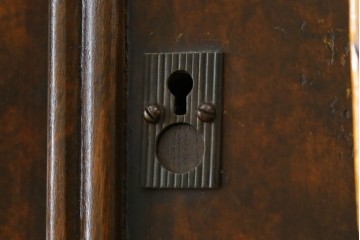 イギリスアンティーク　Browns FURNITURE　バーズアイ(鳥眼杢)の杢目が美しいワードローブ　(R-066563)