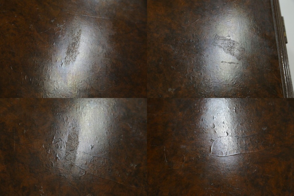 イギリスアンティーク　Browns FURNITURE　バーズアイ(鳥眼杢)の杢目が美しいワードローブ　(R-066563)