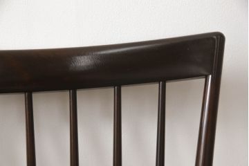 中古　松本民芸家具　シンプルで上品な佇まいのNC型チェア(ダイニングチェア、椅子、イス、板座チェア)(R-066571)