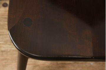 中古　松本民芸家具　シンプルで上品な佇まいのNC型チェア(ダイニングチェア、椅子、イス、板座チェア)(R-066571)